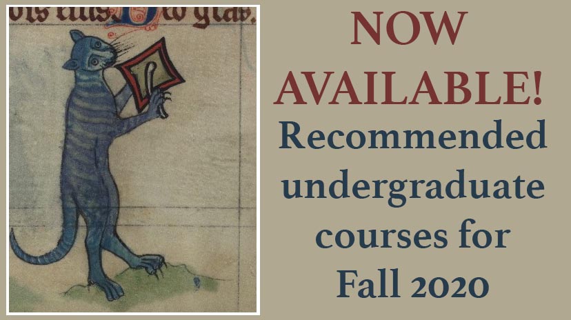 List of recommended courses for Fall 2020